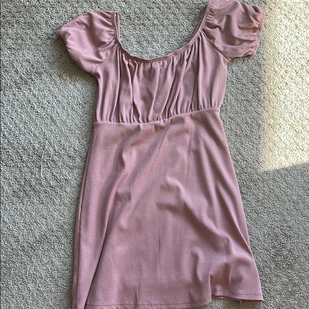 Pink flowy dress